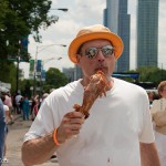 Eating a Manny's Turkey Leg