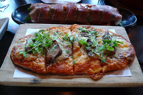 Mercat Flat bread and salad
