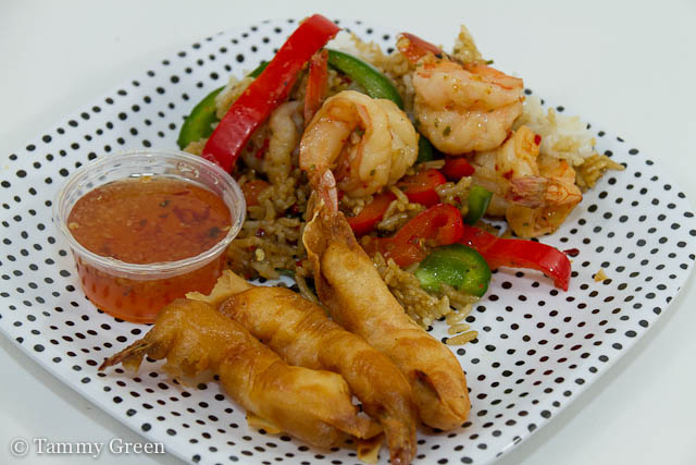 Fried Shrimp Spring Rolls & Pad Kra Lard Khao | Opart Thai House Fried Shrimp Spring Rolls & Pad Kra Lard Khao | Opart Thai House