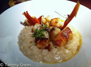 Allium Scallop Risotto